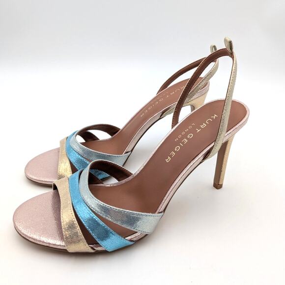 Kurt Geiger Brixton Ankle Strap Stiletto Heel Sandal Women's Size US9 EU40 - Picture 1 of 10